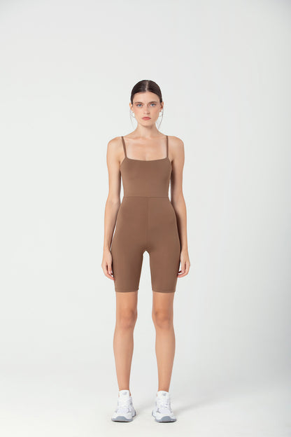 Overall mit verstellbaren Trägern in braun