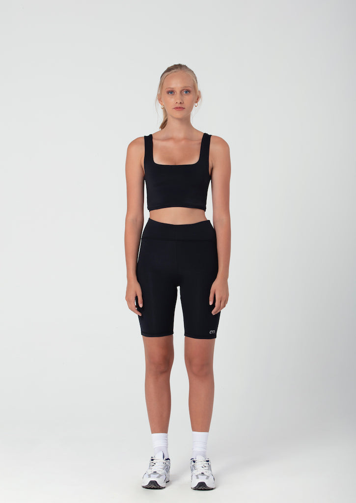 Radlershorts in schwarz