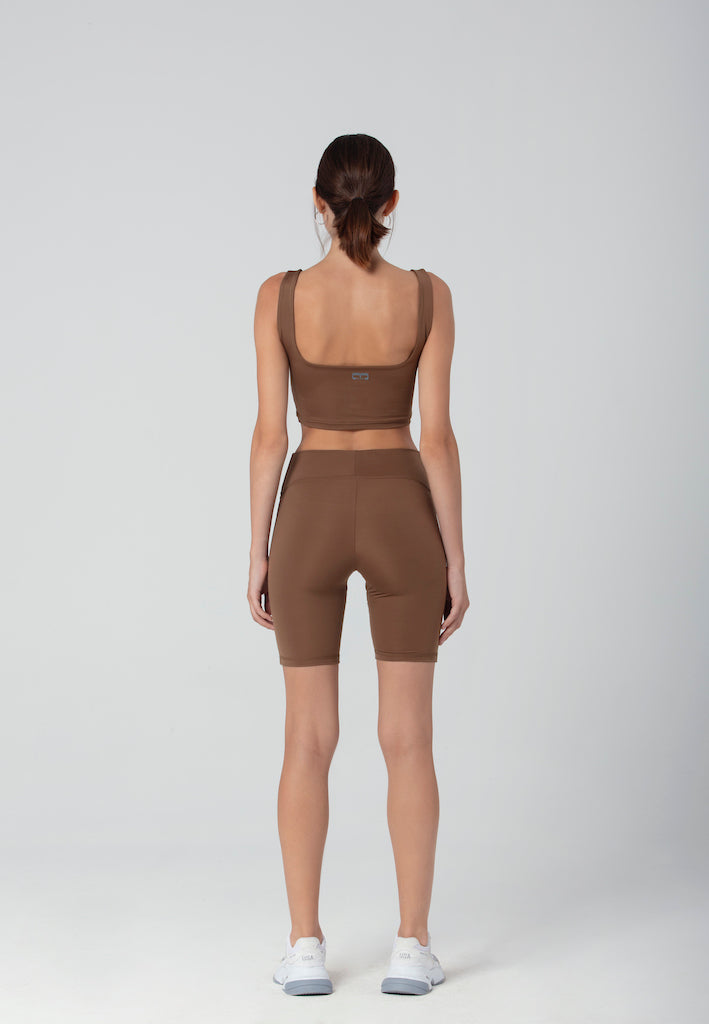 Radlershorts in braun