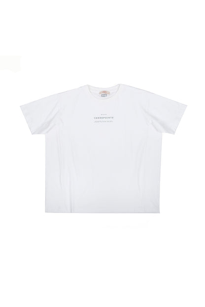 Oversized T-Shirt mit Naht in weiß