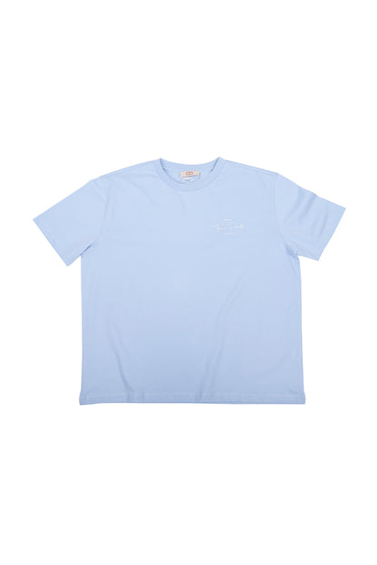 Oversized T-Shirt in blau