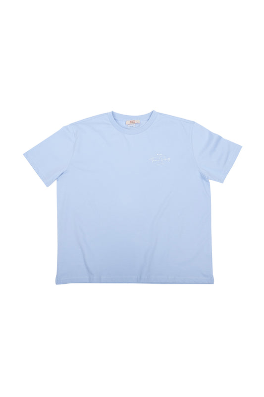 Oversized T-Shirt in blau