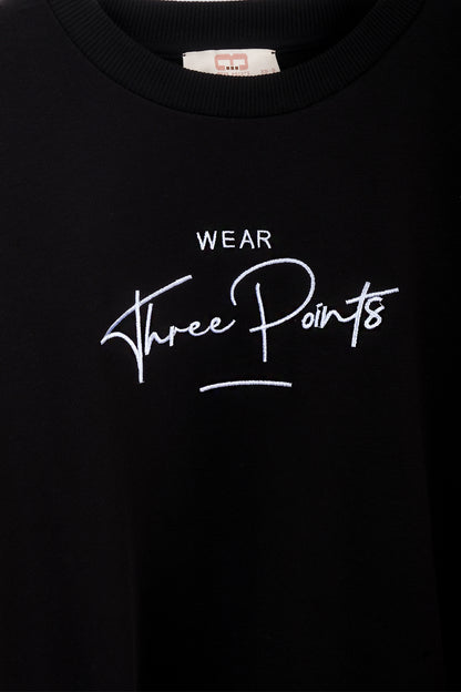 Oversized Sweatshirt in schwarz