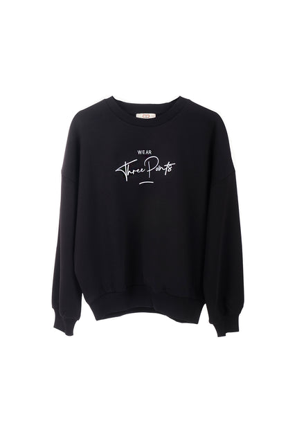 Oversized Sweatshirt in schwarz