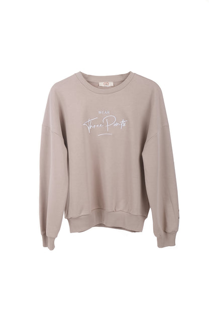 Oversized Sweatshirt in beige